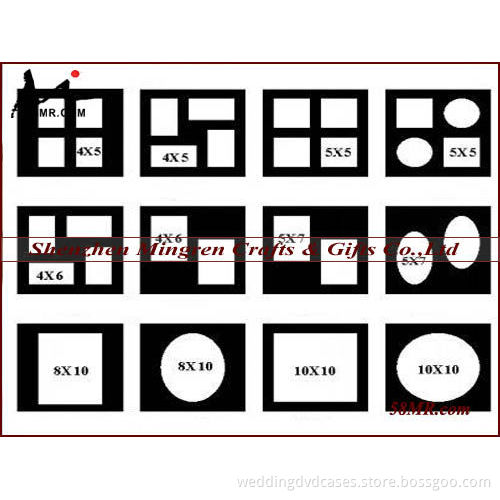 Album Mat for Matted Album & Digital Album & Wedding Album with Mat,multi opening photo mat